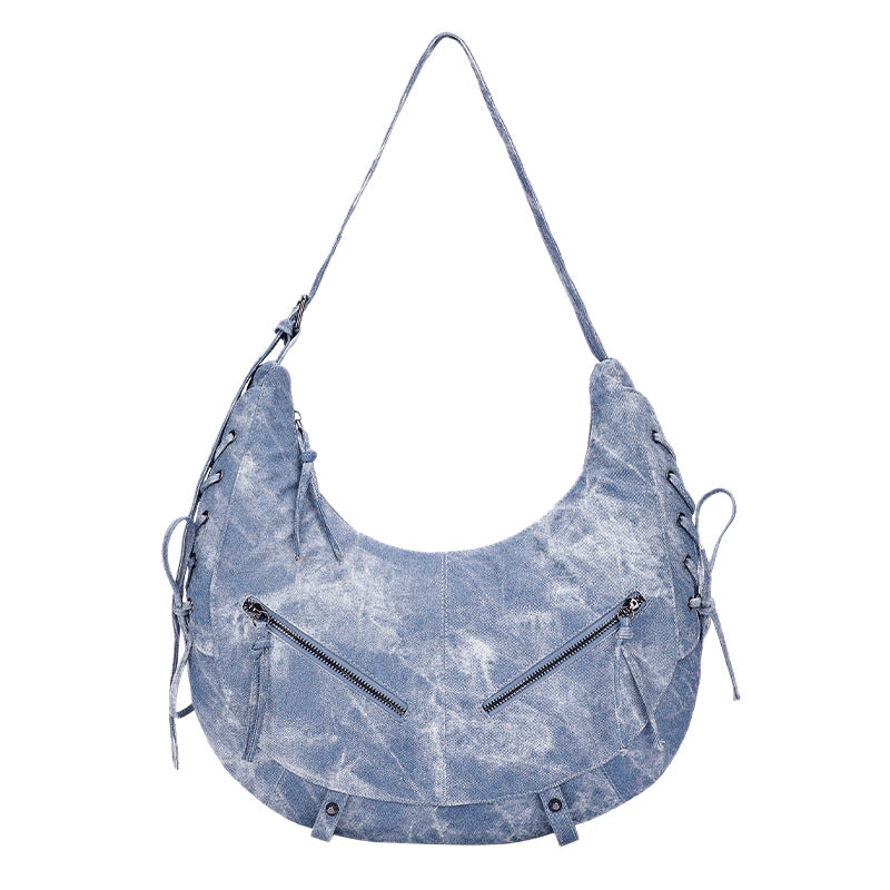 Women's Fashion Dumpling Crescent Underarm Leopard Cross Women's Shoulder Bag