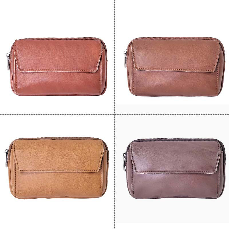 Men's Genuine Leather Retro Handmade First Layer Coin Purses