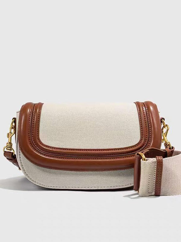 Elegant Fashion Saddle Trendy High-grade Underarm Women's Handbag