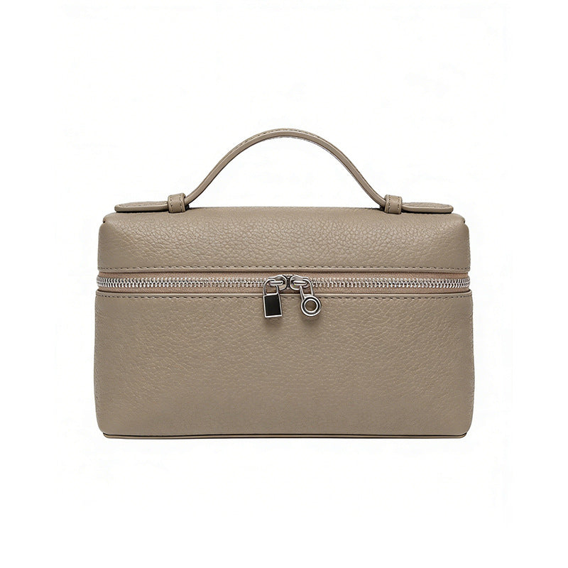 Simple Leather Niche High Sense Box Women's Handbag