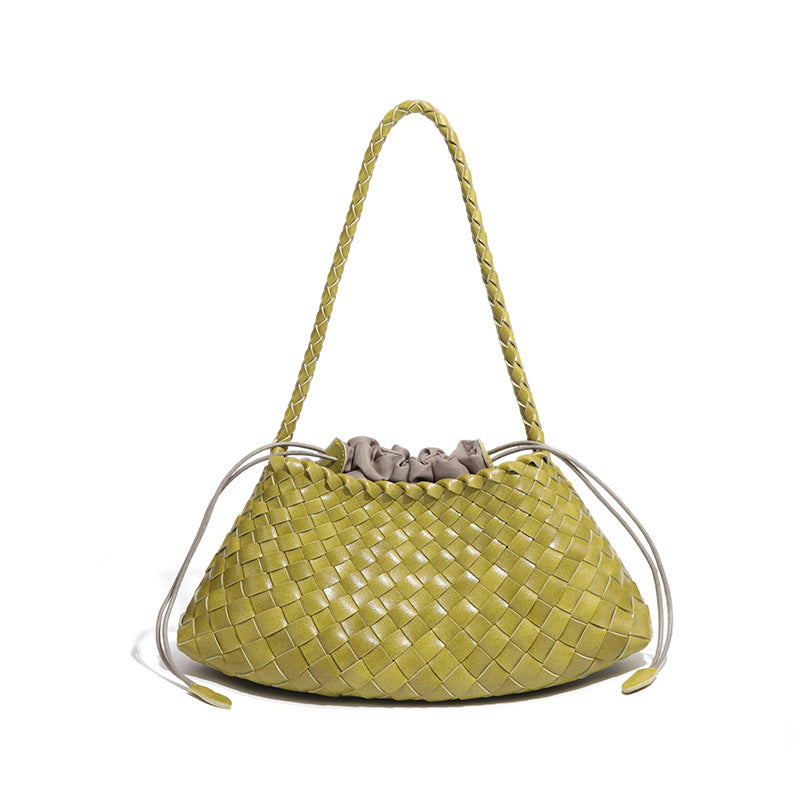 Women's Live Single Fashion Woven Underarm Retro Son Women's Shoulder Bag