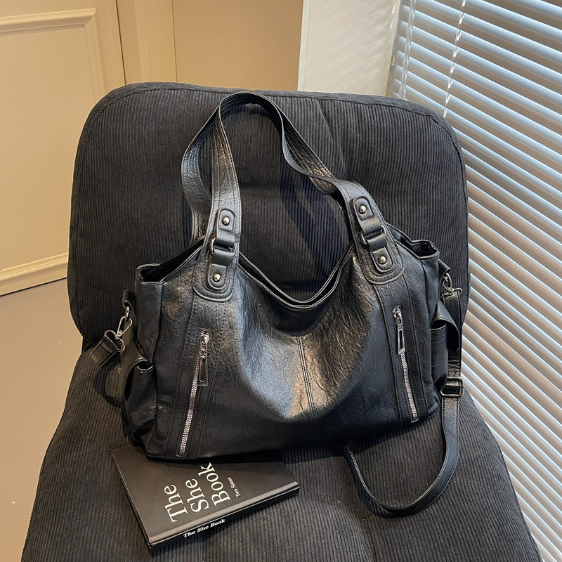 Women's Trendy Simple Retro Personality Large Capacity Women's Shoulder Bag