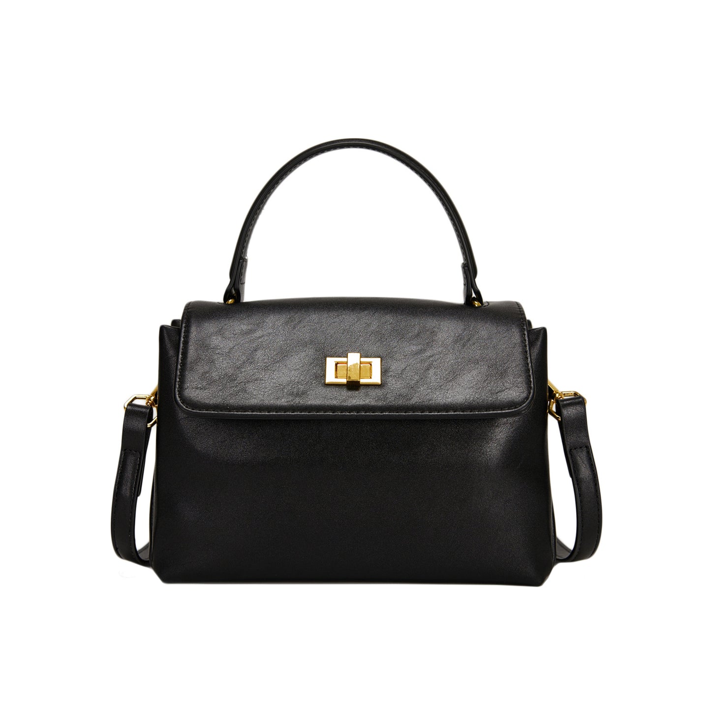 Women's Niche Soft Leather Textured Portable Stitching Small Square Bags