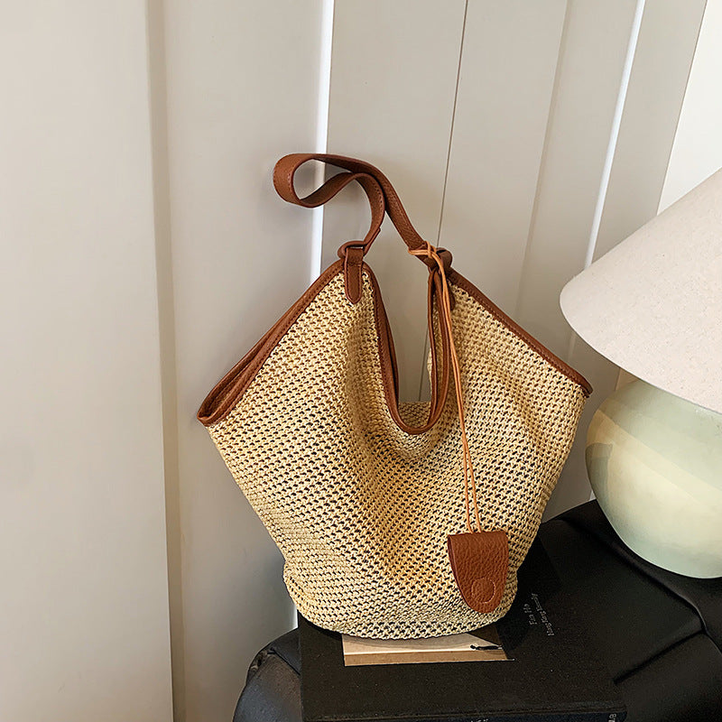 Beach Vacation Large Capacity Straw Lightweight Korean Handbags