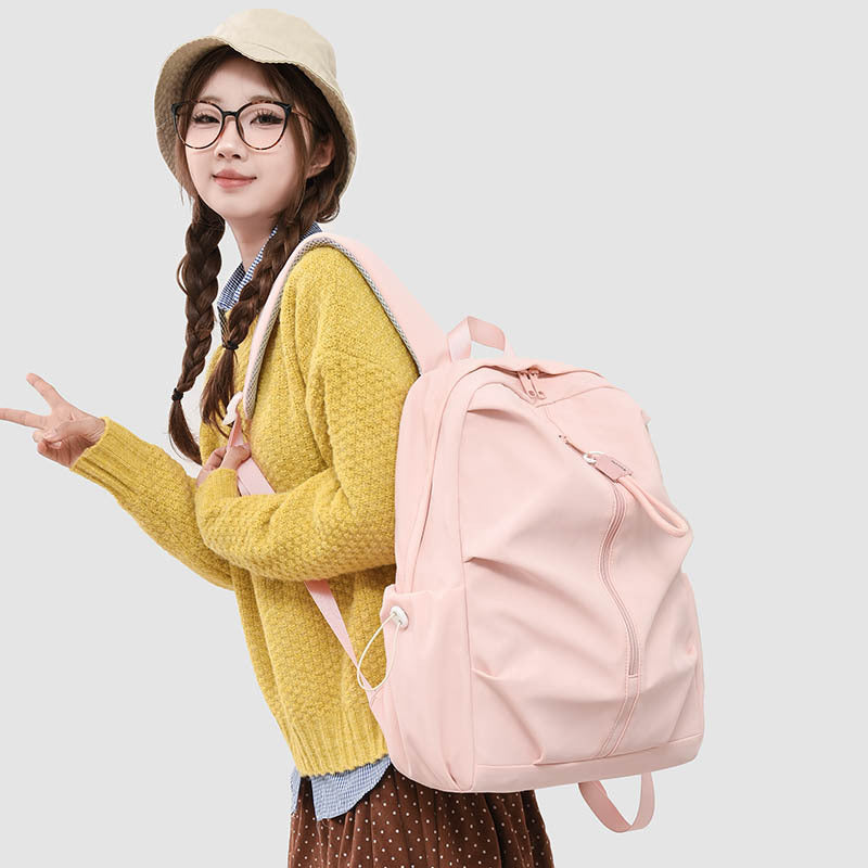 Female College Simple Niche Design Good-looking Junior Backpacks