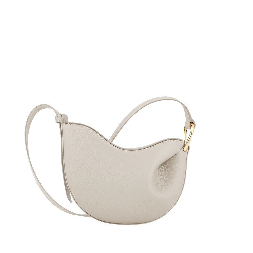 Pea Saddle Genuine Leather Advanced Texture Bags