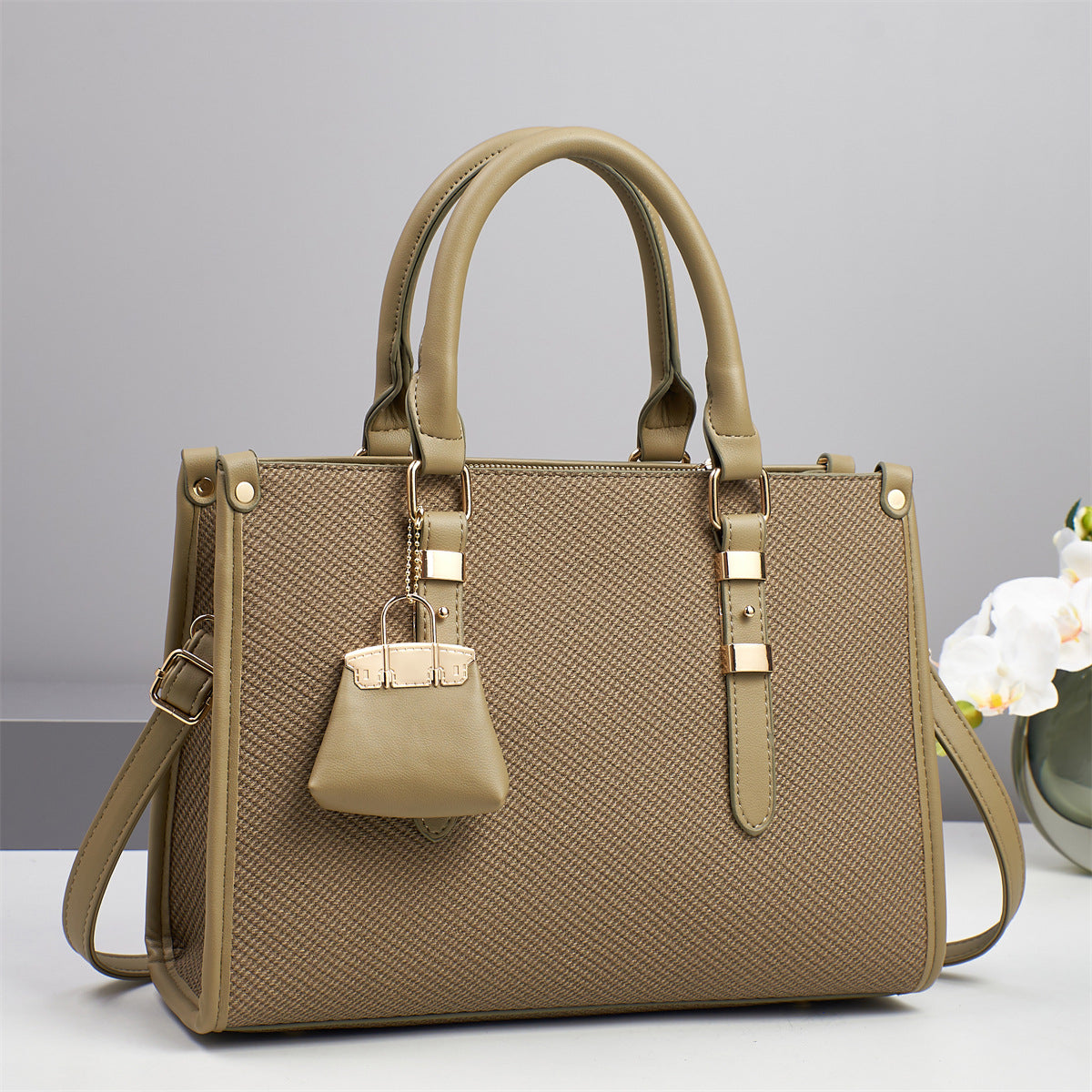 Women's Graceful Korean Style Fashionable Exquisite Big Shoulder Bags