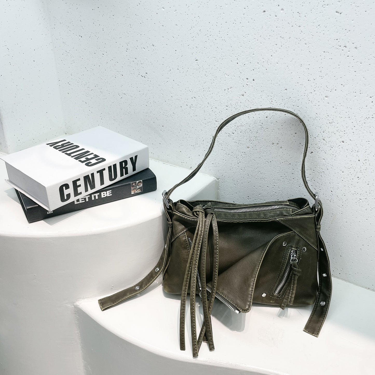 Zip One Hot Style Motorcycle Design Tote Bag