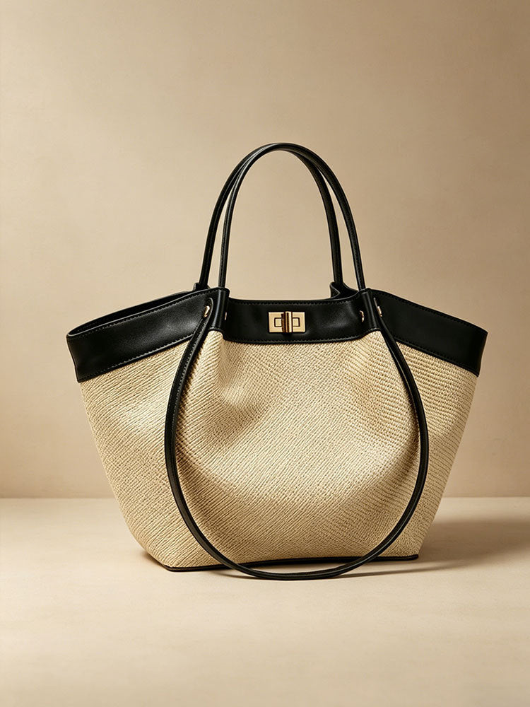 Women's Spring French Minority High-grade Loose Holiday Shoulder Bags