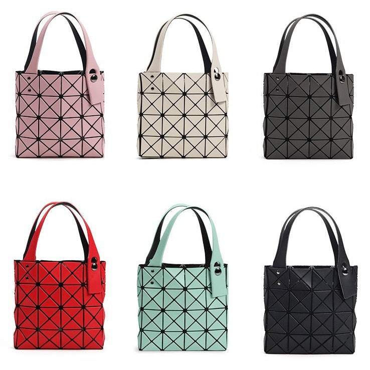 Style Limited Geometry Diamond Pattern Life Small Square Bag