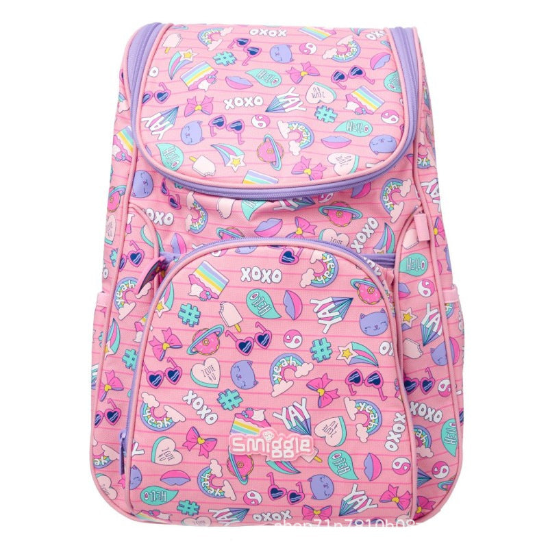 Australian Pink Rainbow Bear Decompression Marvel Primary School Bag