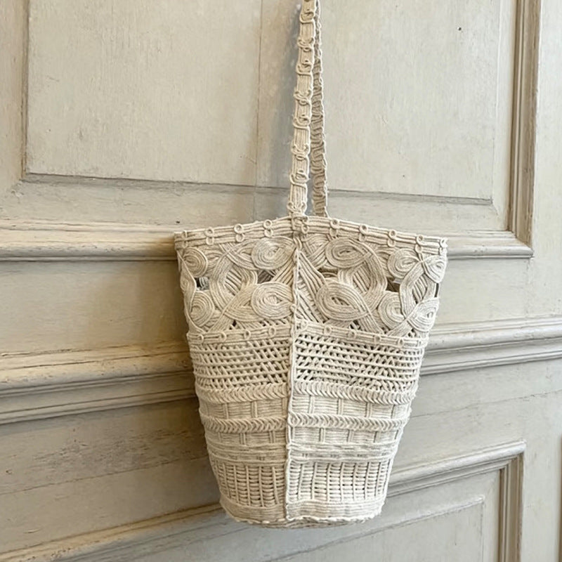 Loose Hand-woven Crocheted Hollow Vacation Style Bags