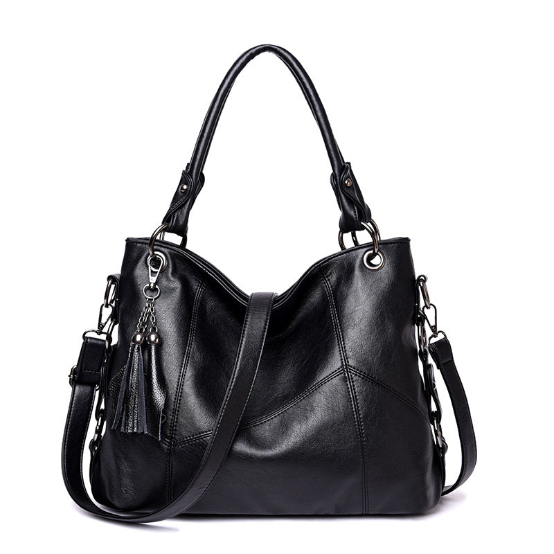 Women's Versatile Large Fashion Mom Fan Capacity Soft Handbags