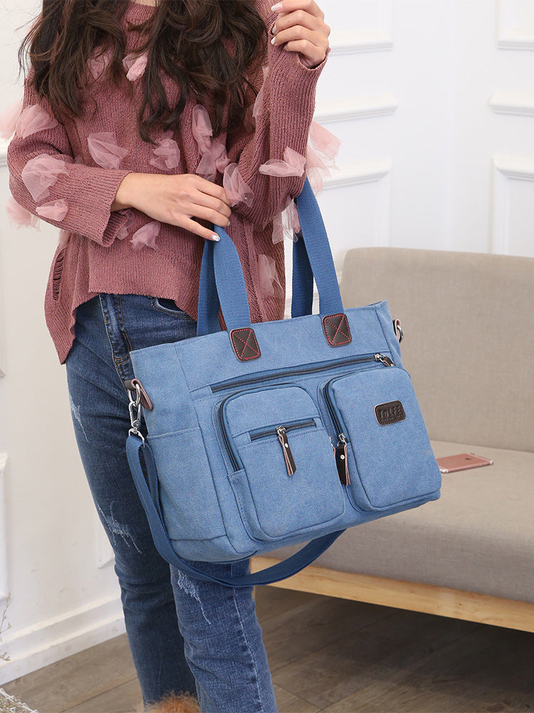 Classic Business Canvas Simple Stylish Big Bags