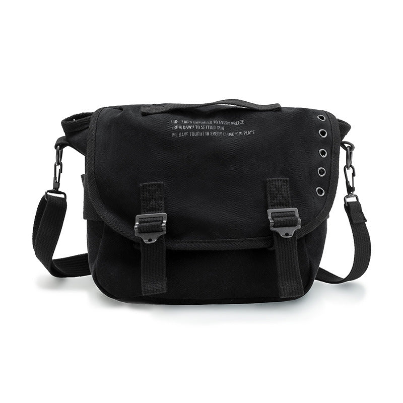Men's Madden American Retro Alphabet Canvas Portable Motorcycle Bags