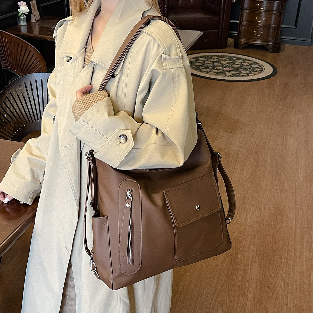 Women's Commuter Retro Fashion Can Be Two Women's Shoulder Bag
