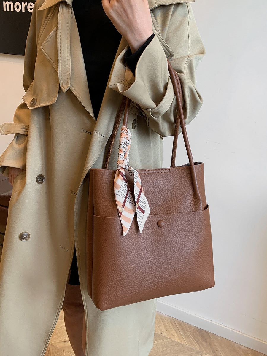 Women's Large Capacity High-grade Simple Fashion Trendy Tote Bag