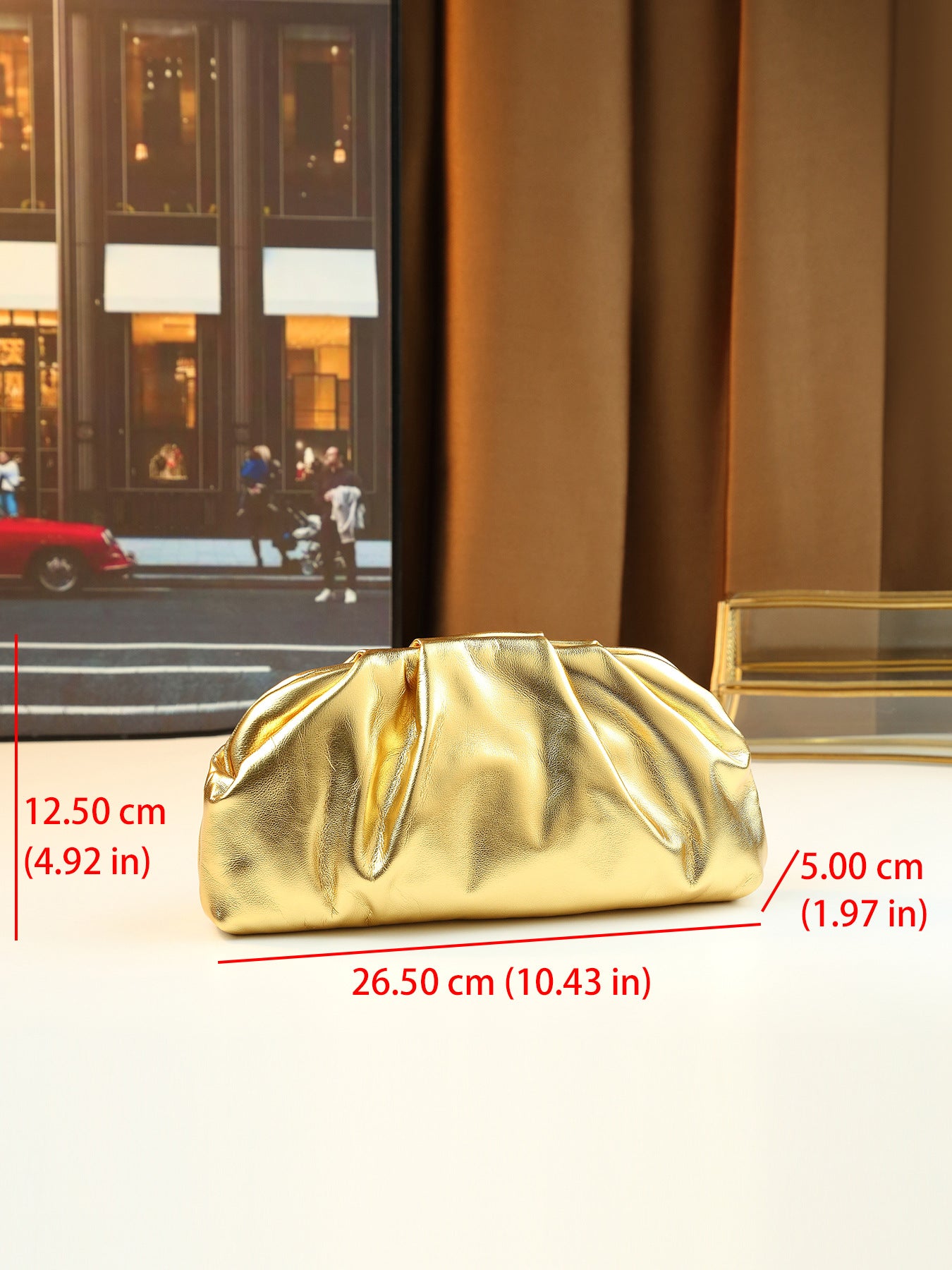 Women's Cloud Dinner Fashion Pleated High-grade Versatile Women's Messenger Bag