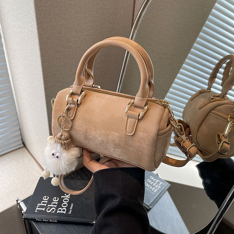 Women's Advanced Texture Minority Portable Boston Pillow Women's Handbag