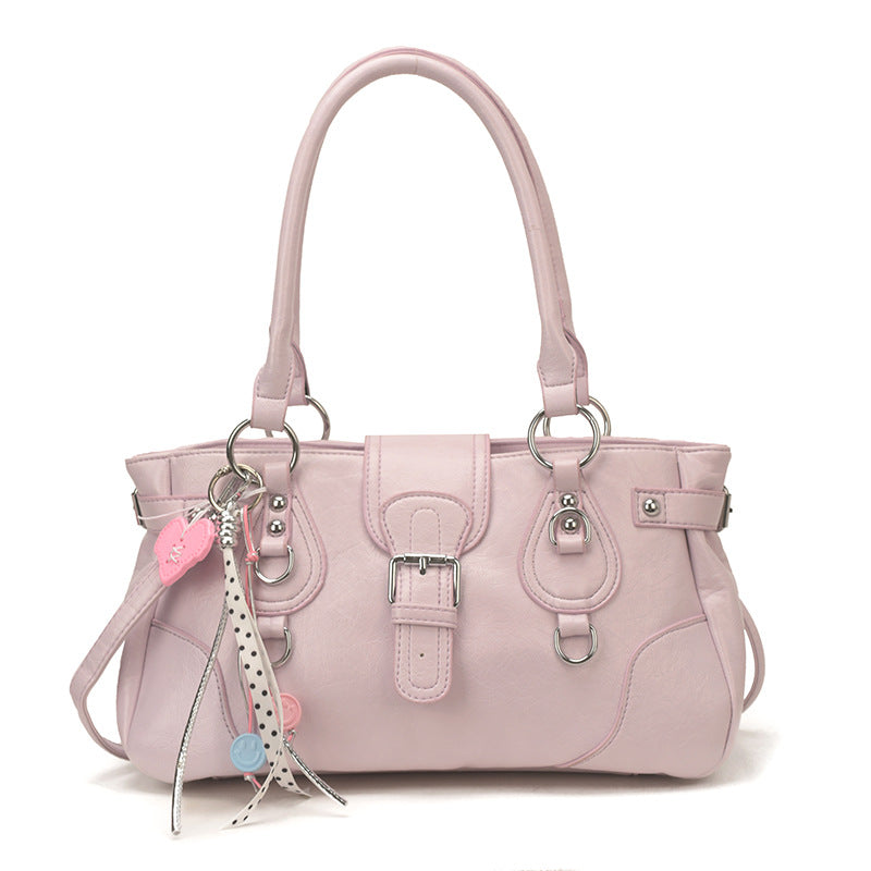 Women's Korean Style High-grade Motorcycle Large Capacity Versatile Western Women's Shoulder Bag