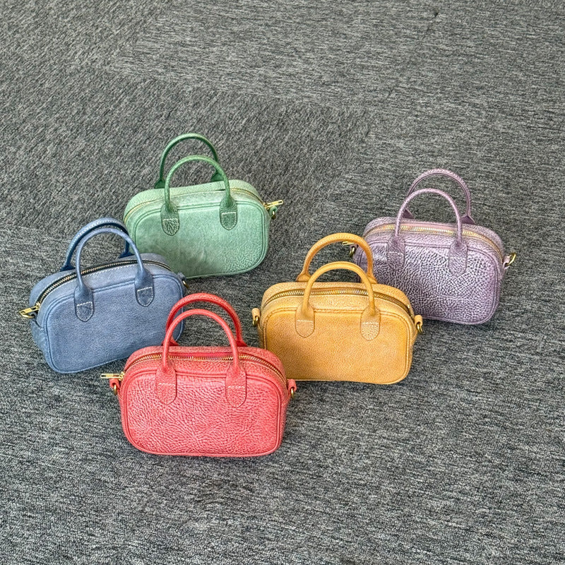 Mobile Top Layer Fog Wax Cowhide Horizontal Women's Messenger Bag