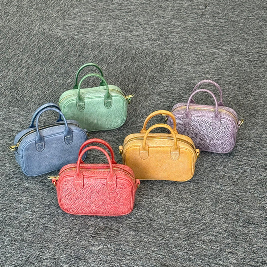 Mobile Top Layer Fog Wax Cowhide Horizontal Women's Messenger Bag