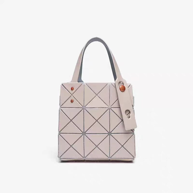 Women's Diamond Geometric Splicing Female Color Nail Folding Portable Women's Shoulder Bag