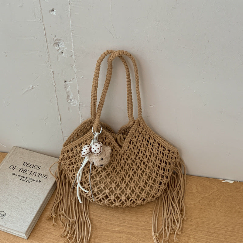 Retro Hand-woven Fashionable Seaside Vacation Beach Women's Shoulder Bag