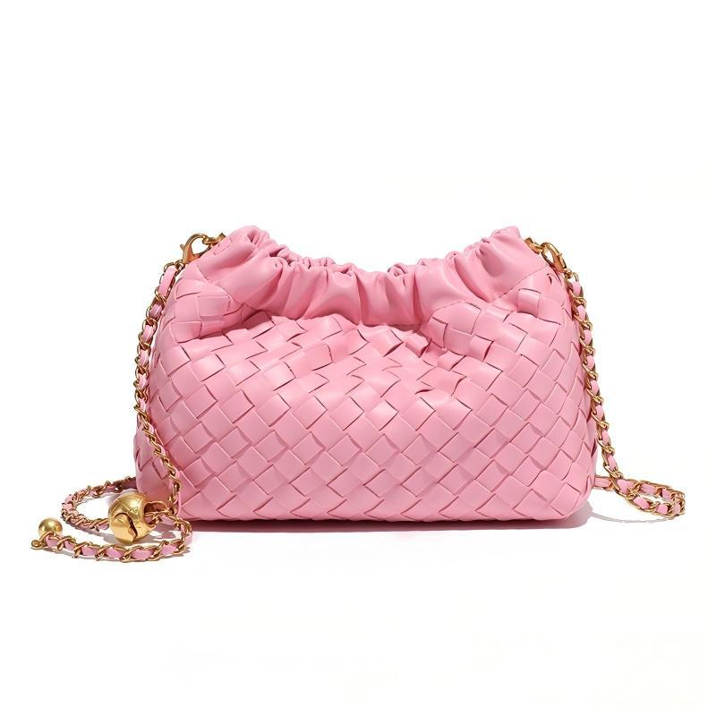 High-grade Diamond Cloud Hand-woven Golden Ball Classic Women's Messenger Bag