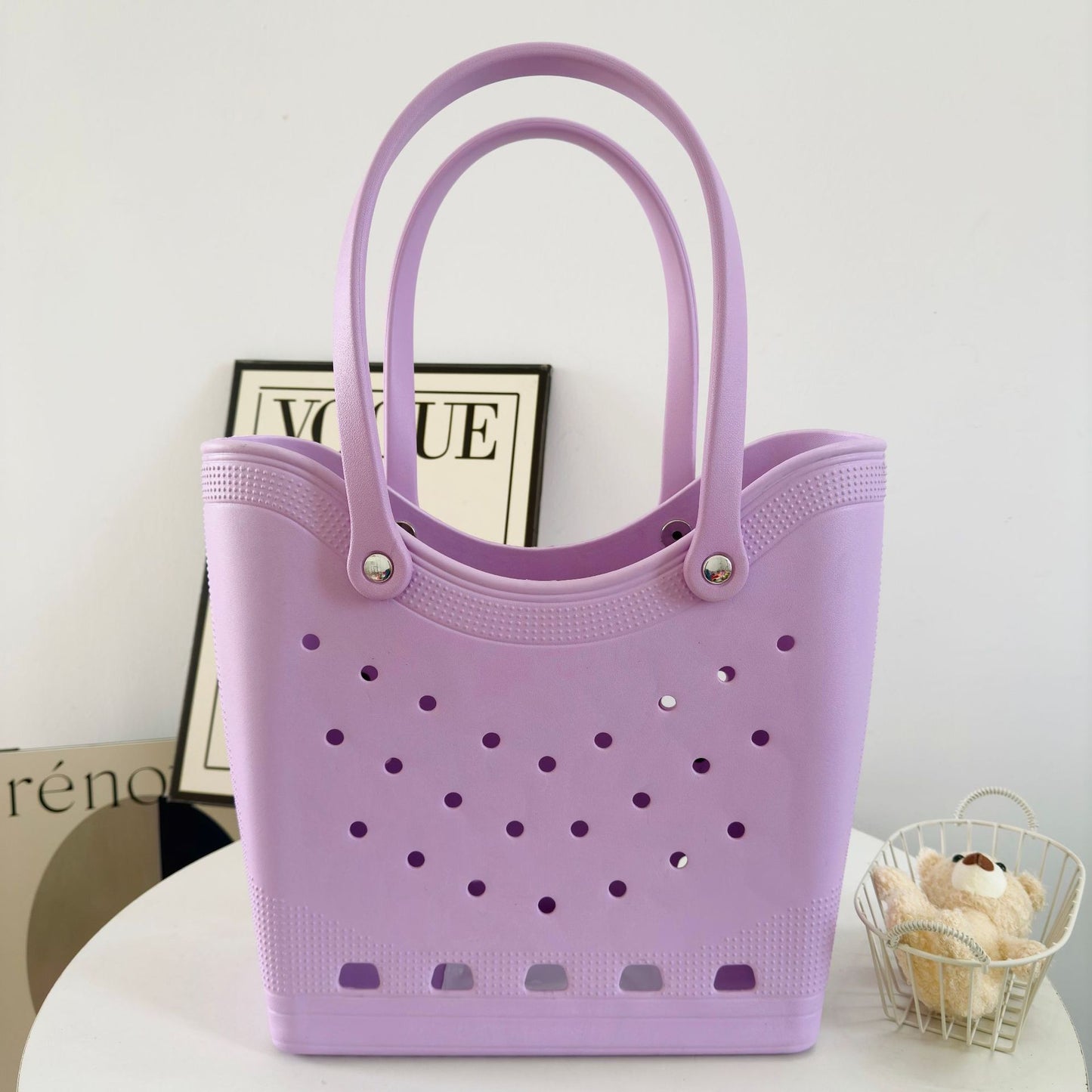 Hole Fashion Seaside Waterproof Beach Out Bags