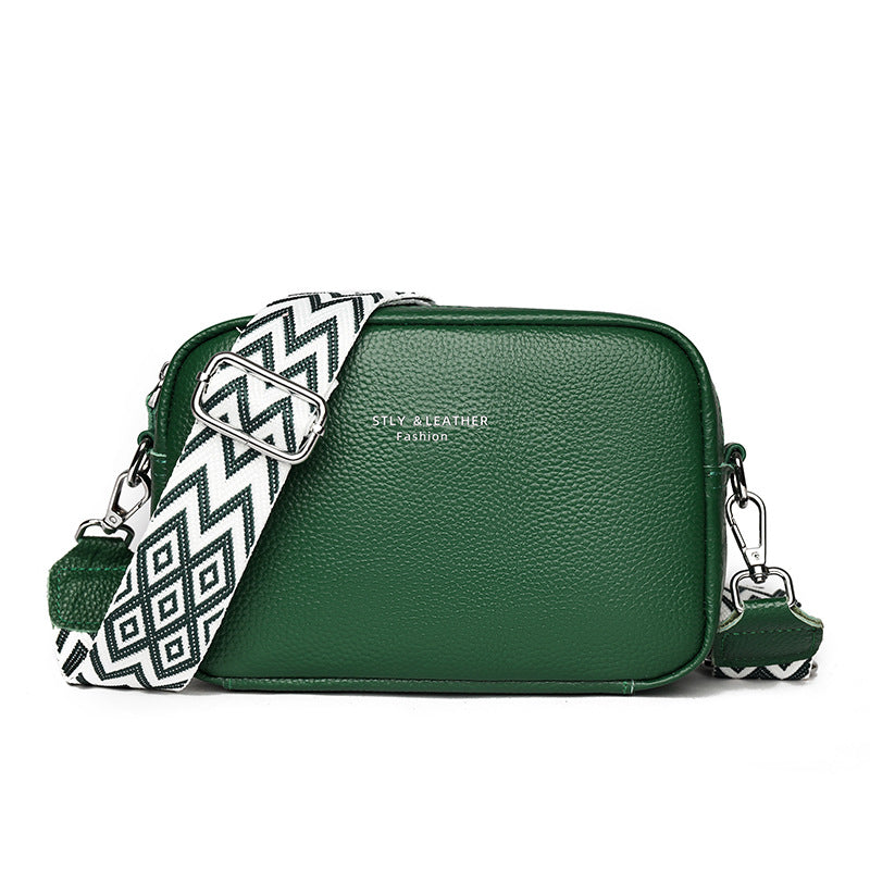 Women's Layer Cowhide Fashion Versatile Large Capacity Genuine Bags