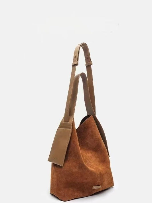 Suede Under The Mountain Lazy Commuter Large Capacity Tote Bags