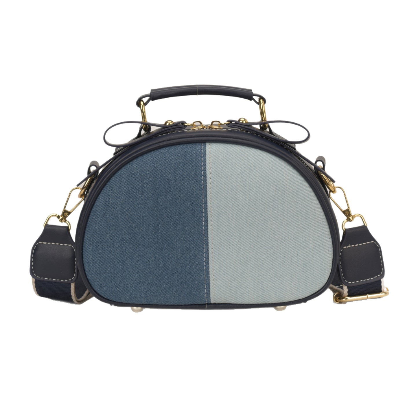 Women's Denim Design Stitching Large Capacity Commuter Women's Shoulder Bag