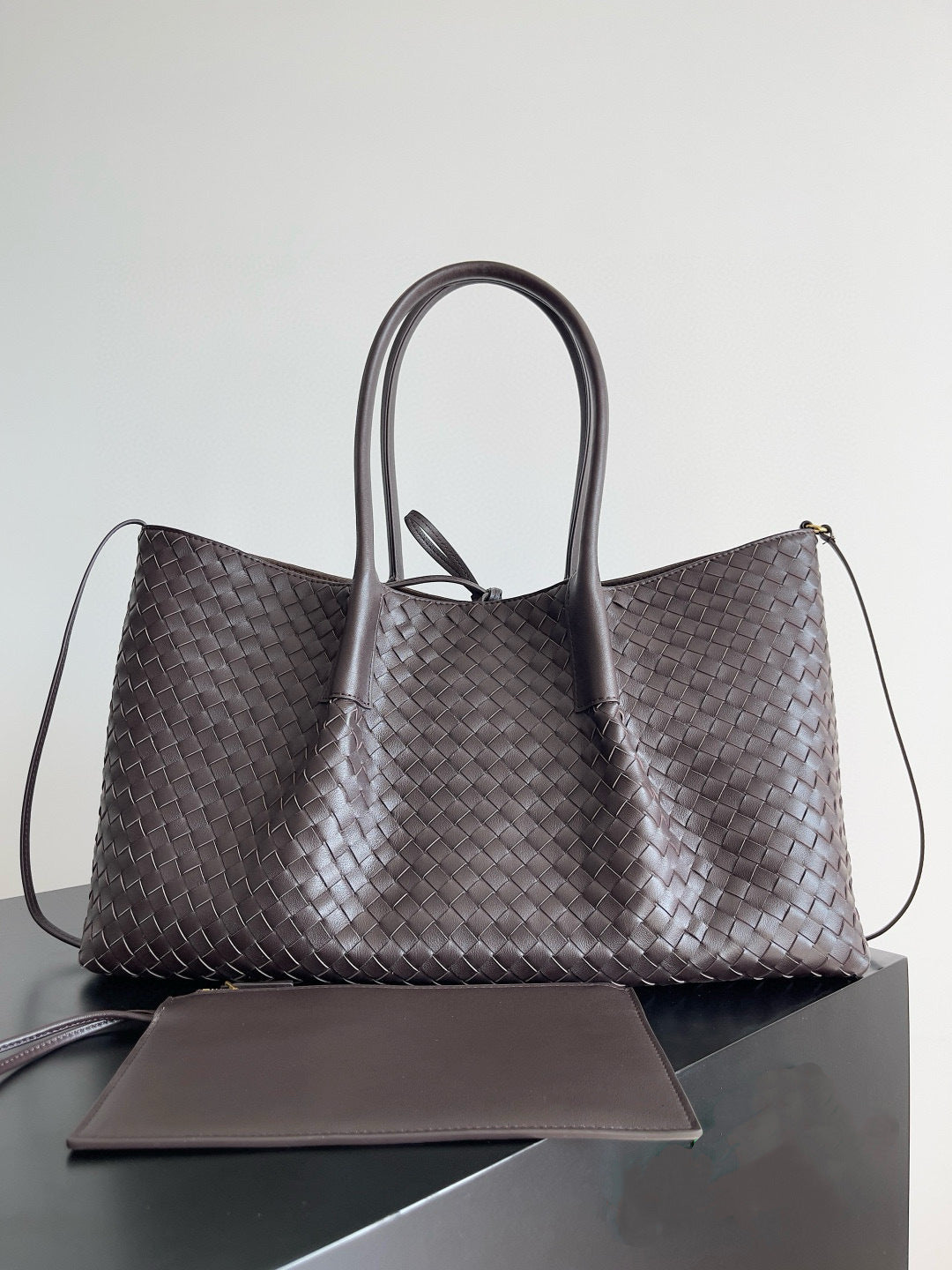 Cattle Leather Detachable Strap Double-sided Use Women's Handbag