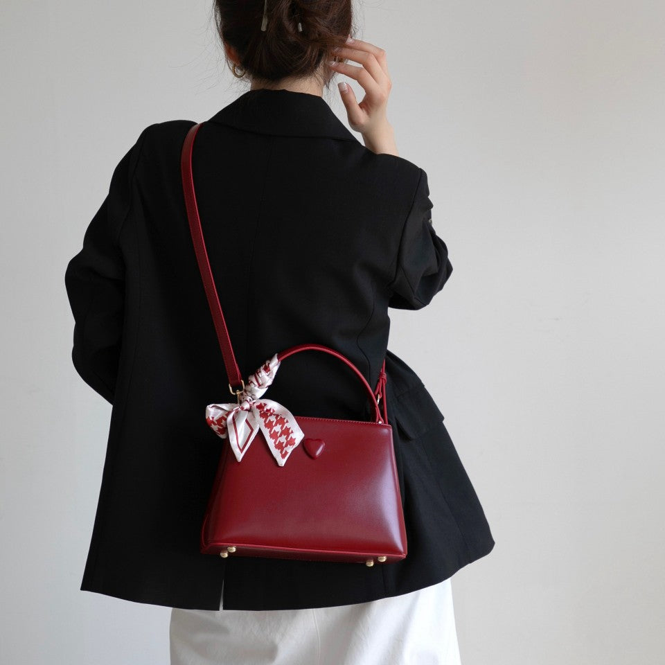 Women's Red Bridal Wedding High-grade Large Capacity Usually Available Handbags