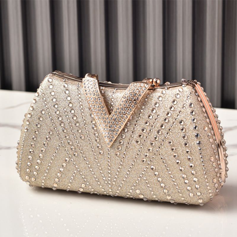 Rhinestone Banquet Dress Garment Luxury Party Dinner Bag