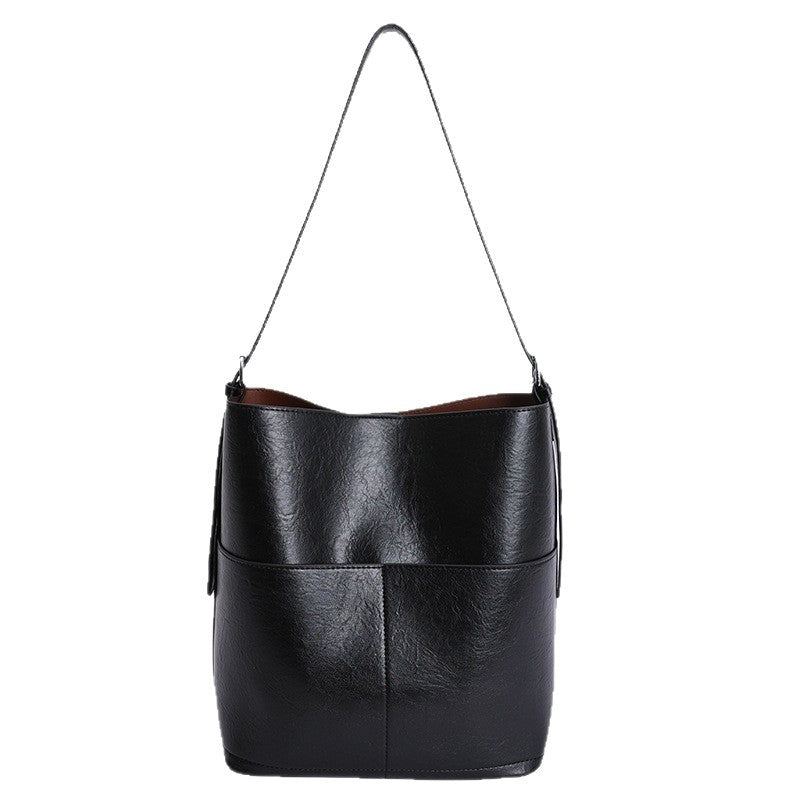 Retro Texture Outing Simple Large Capacity Women's Shoulder Bag