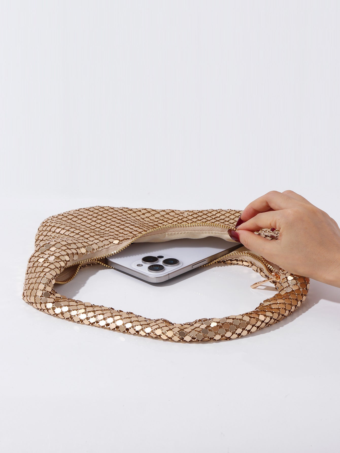 High-grade Clutch Party Aluminum Sheet Underarm Bags