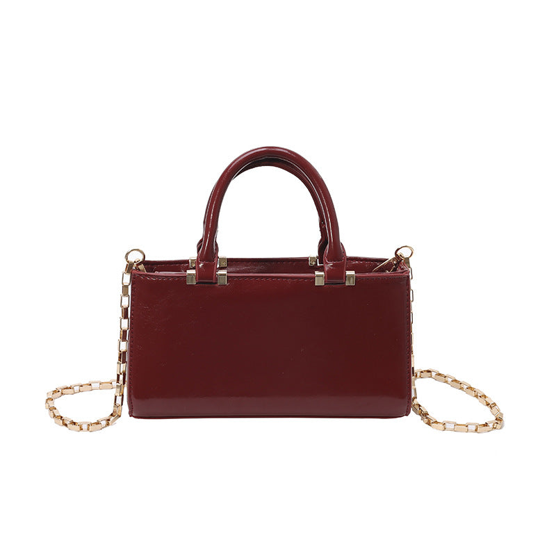 Women's Spanish Magneta Texture Advanced Mini Small Square Bags