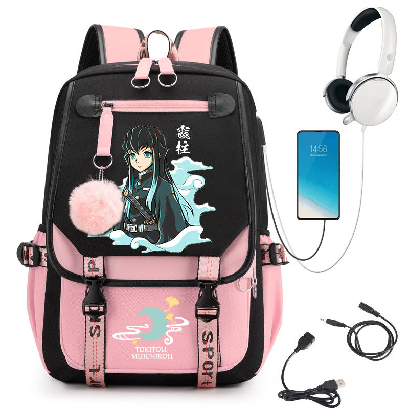 No Hours Transparent High University Style Large College Student Schoolbag
