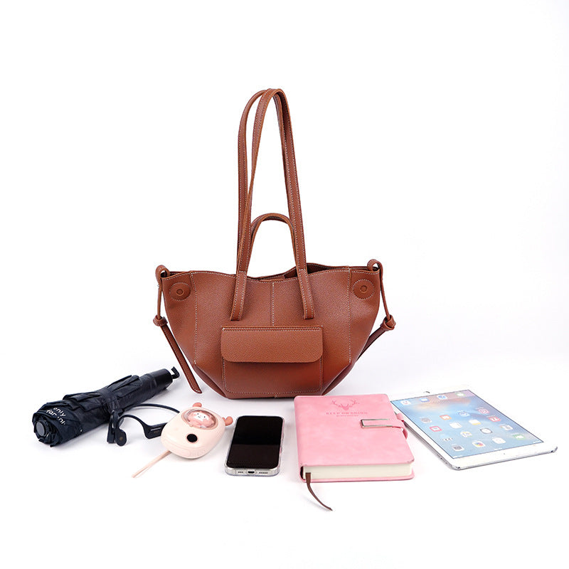 Portable French Popular Minority Fashion Large Capacity Versatile Commuter Lady Women's Shoulder Bag