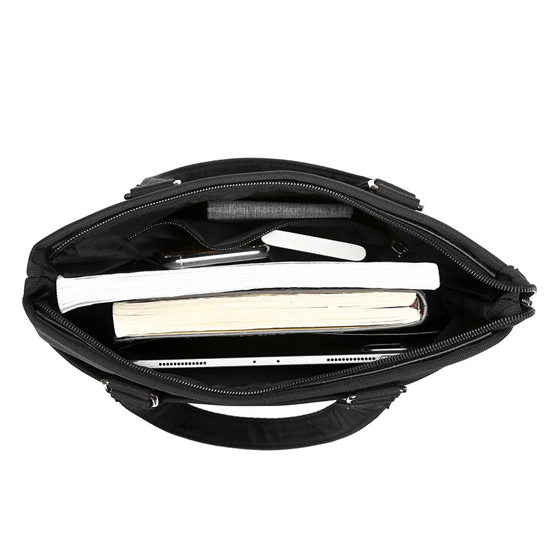 Men's Advertising Document Oxford Cloth Vertical Waterproof Men's Shoulder Bag