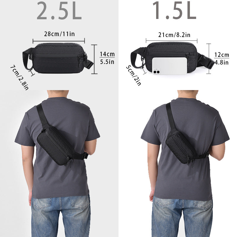 Beautiful Fashion Slouchy Men's Mobile Portable Men's Chest Bag
