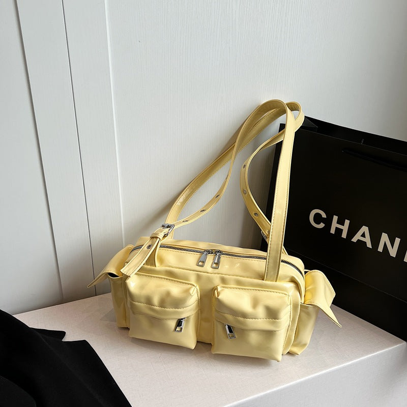 Women's Textured Large Capacity Commuter Fashion Pillow Spring Bags