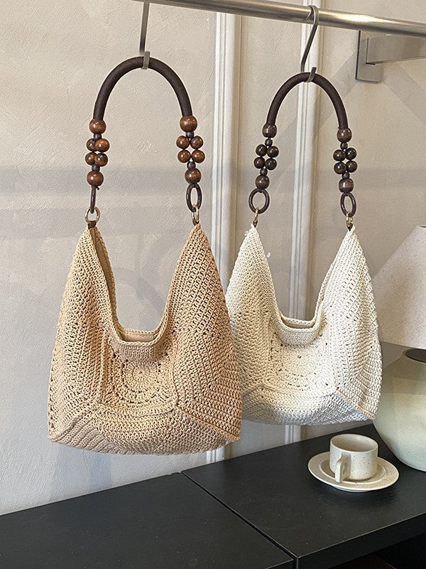 Women's Style Large Capacity Woven Summer Artistic Women's Shoulder Bag