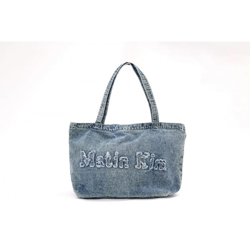 Denim Canvas Zhang Large Capacity Totes Women's Shoulder Bag