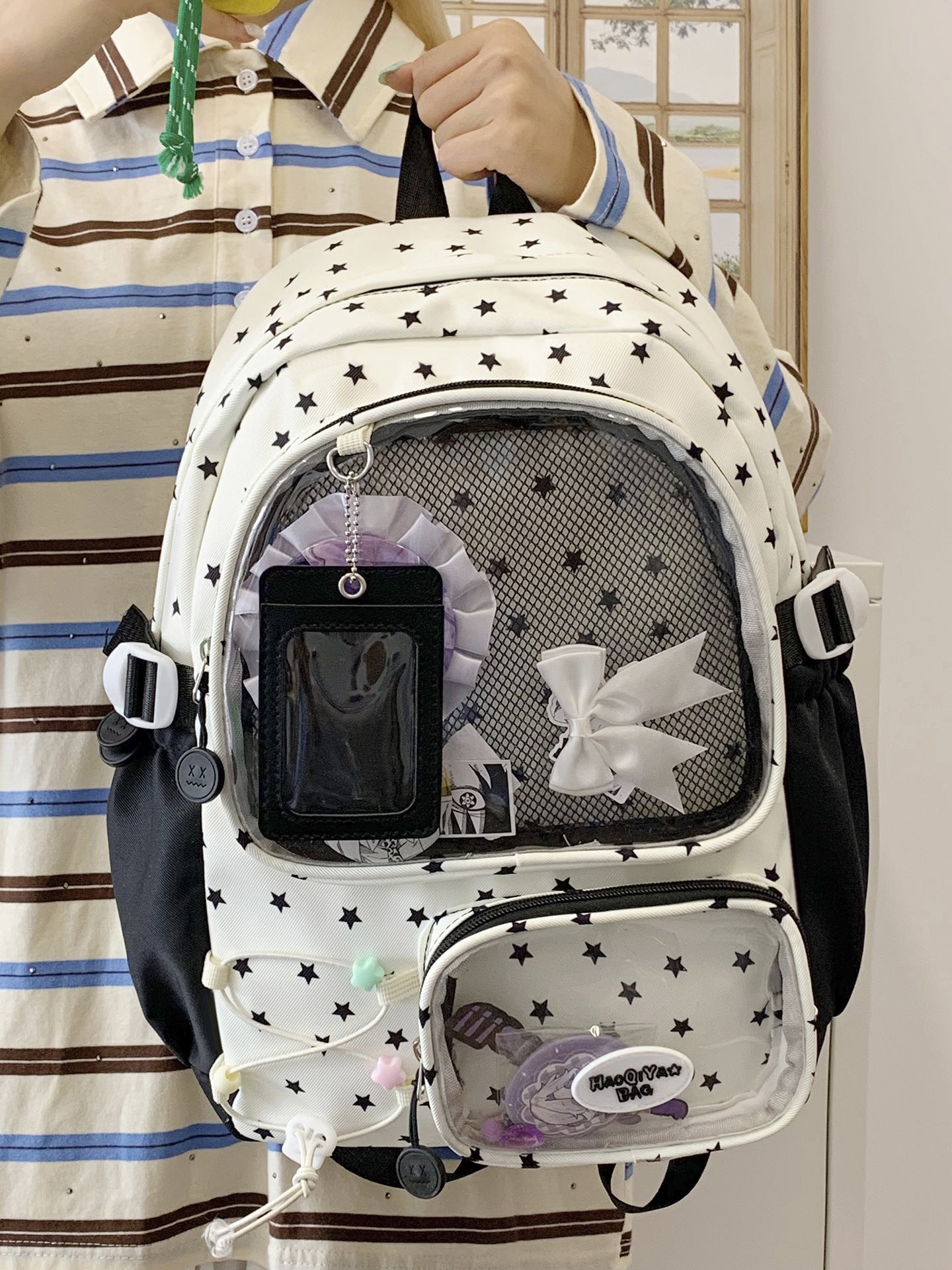 Women's Cartoon Two-dimensional Comic Show Early High Backpacks