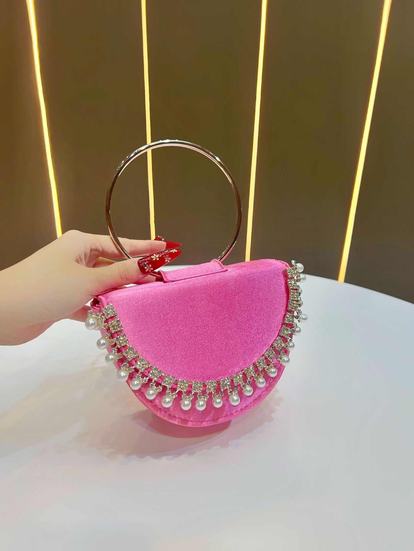 Popular Beautiful Women's Clutch Diamond Rhinestone Bags