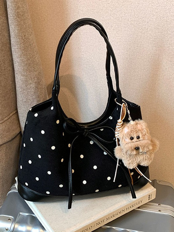 Women's Retro Autumn Korean Fashion Polka Dot Women's Shoulder Bag
