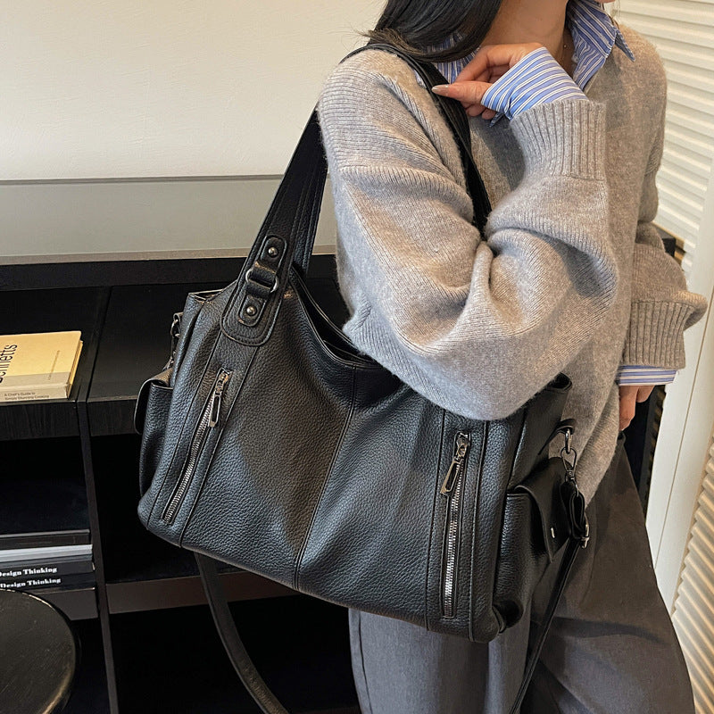 Women's Simple Fashion Retro Large Capacity Totes Bags